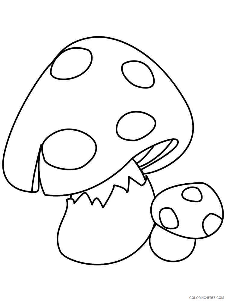 Mushrooms Coloring Pages Nature mushrooms 36 Printable 2021 420 Coloring4free