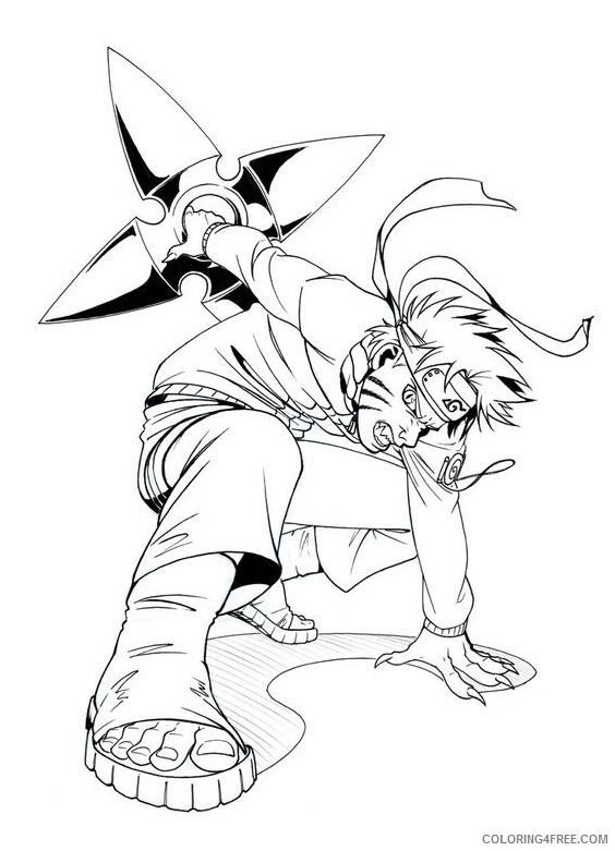 Naruto Printable Coloring Pages Anime 1561188696_naruto_with_dart a4 2021 0849 Coloring4free