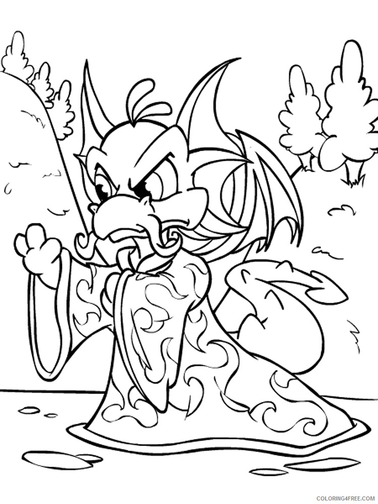 Neopets Coloring Pages Games Neopets 3 Printable 2021 0725 Coloring4free