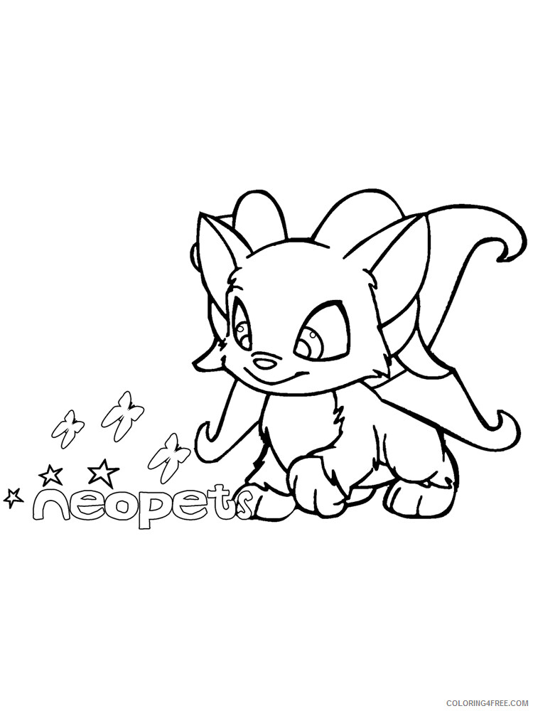 Neopets Coloring Pages Games Neopets 4 Printable 2021 0737 Coloring4free
