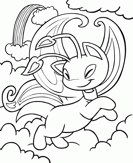 Neopets Coloring Pages Games neopets 107 Printable 2021 0684 Coloring4free
