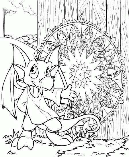 Neopets Coloring Pages Games neopets 123 Printable 2021 0702 Coloring4free