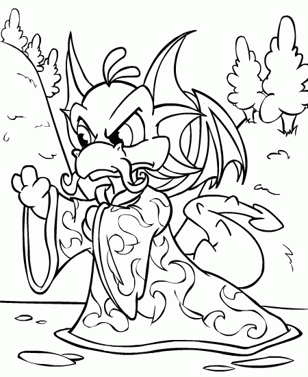 Neopets Coloring Pages Games neopets 127 Printable 2021 0706 Coloring4free