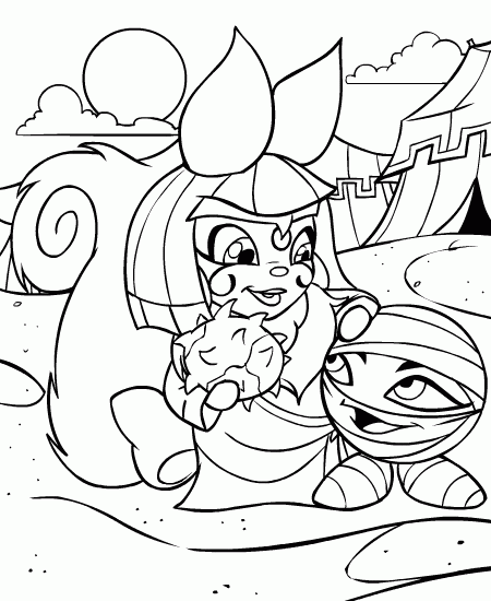 Neopets Coloring Pages Games neopets 15 Printable 2021 0711 Coloring4free