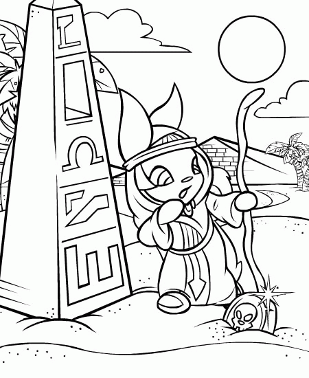 Neopets Coloring Pages Games neopets 4 Printable 2021 0736 Coloring4free