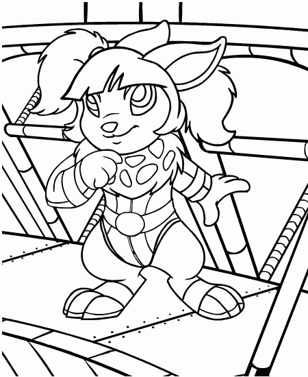 Neopets Coloring Pages Games neopets 53 Printable 2021 0752 Coloring4free