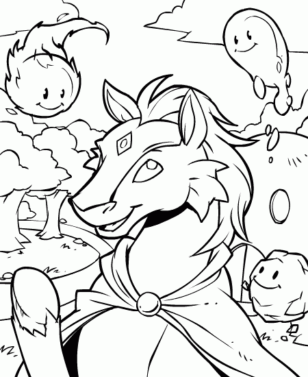 Neopets Coloring Pages Games neopets 57nfV Printable 2021 0560 Coloring4free