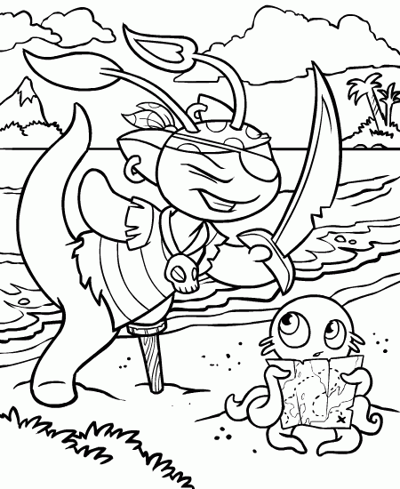 Neopets Coloring Pages Games neopets 65 Printable 2021 0764 Coloring4free