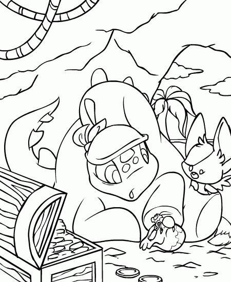 Neopets Coloring Pages Games neopets 71 Printable 2021 0772 Coloring4free