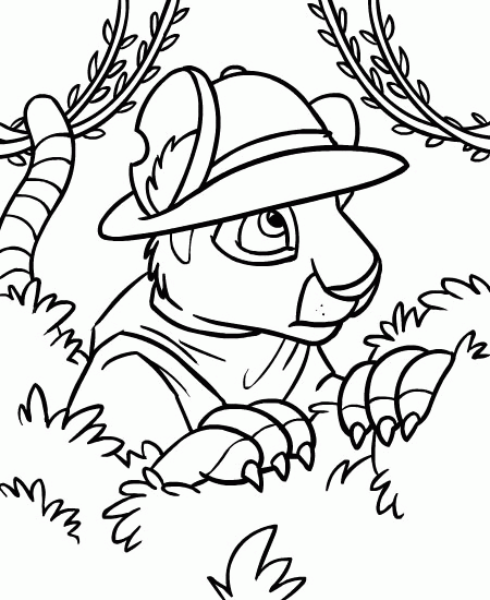 Neopets Coloring Pages Games neopets 82 Printable 2021 0784 Coloring4free