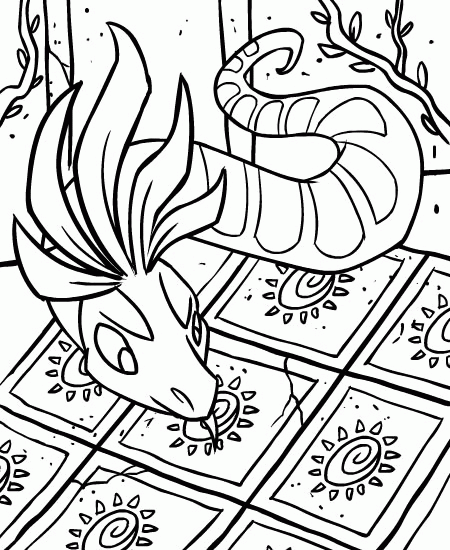 Neopets Coloring Pages Games neopets 83 Printable 2021 0785 Coloring4free