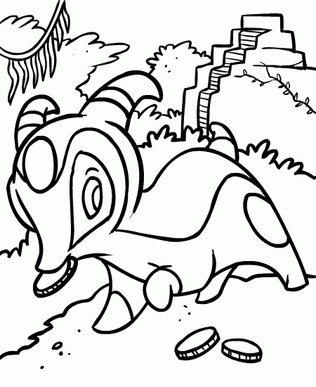 Neopets Coloring Pages Games neopets 86 Printable 2021 0788 Coloring4free