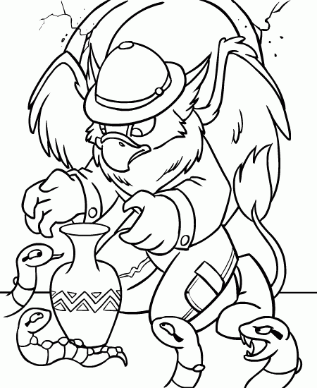 Neopets Coloring Pages Games neopets 9 Printable 2021 0791 Coloring4free