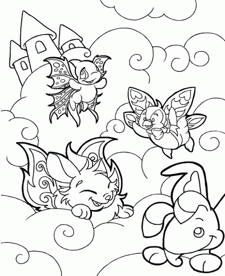 Neopets Coloring Pages Games neopets 94 Printable 2021 0796 Coloring4free