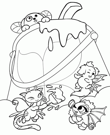Neopets Coloring Pages Games neopets 99 Printable 2021 0801 Coloring4free