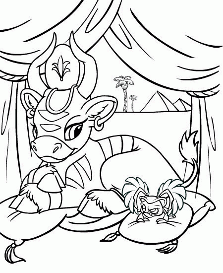 Neopets Coloring Pages Games neopets zVXVL Printable 2021 0651 Coloring4free