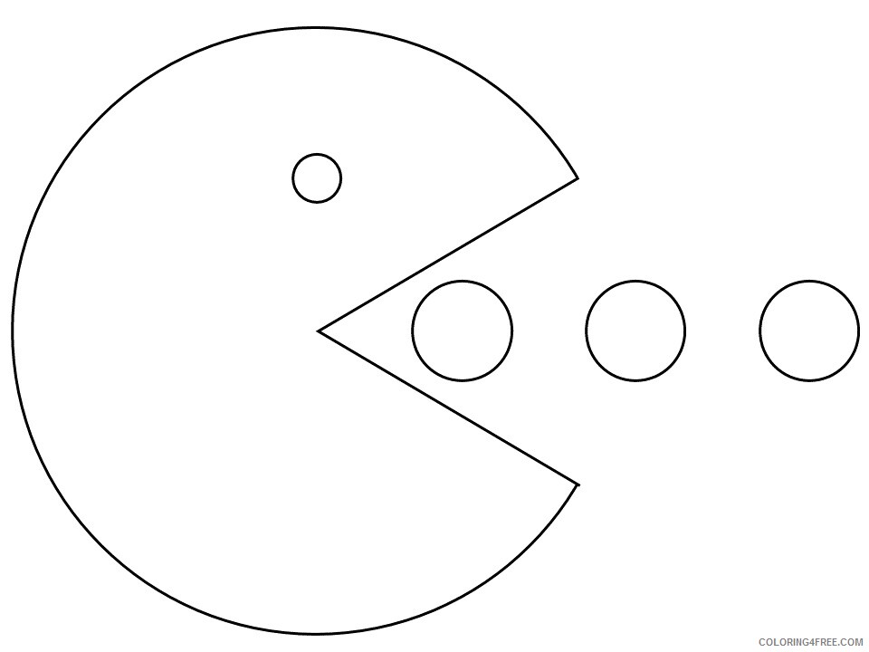 Pac Man Coloring Pages Games pacman 2 Printable 2021 0803 Coloring4free