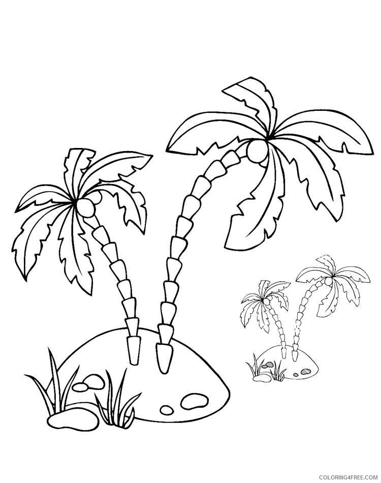 Palm Tree Coloring Pages Tree Nature Palm Tree 8 Printable 2021 583 Coloring4free Coloring4free Com
