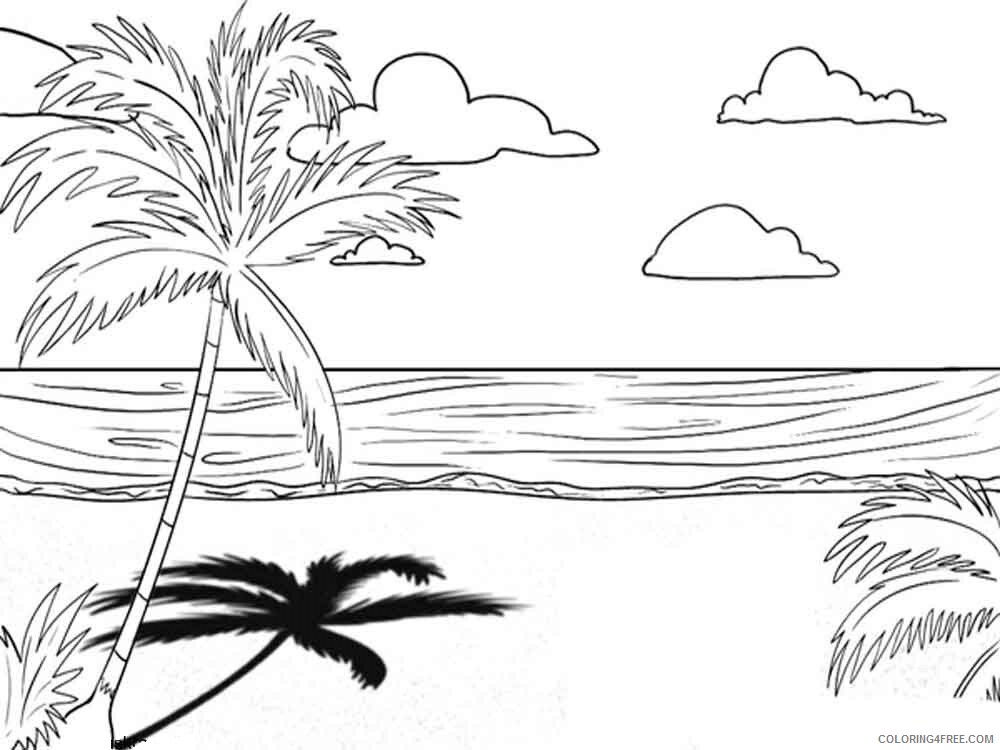 Palm Tree Coloring Pages Tree Nature palm tree 9 Printable 2021 584 Coloring4free