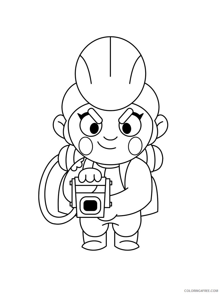 Pam Coloring Pages Games pam brawl stars 1 Printable 2021 132 Coloring4free