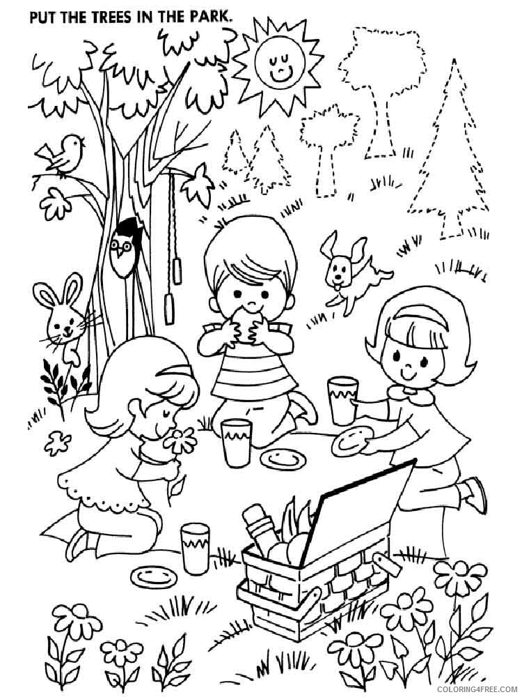 Park Coloring Pages Nature park 5 Printable 2021 427 Coloring4free