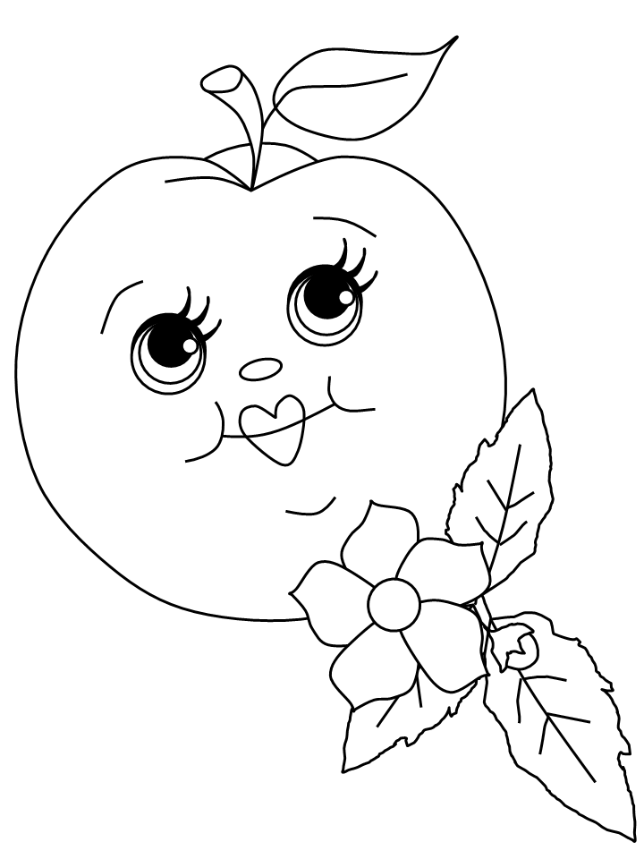 Peach Coloring Pages Fruits Food peach2 Printable 2021 322 Coloring4free