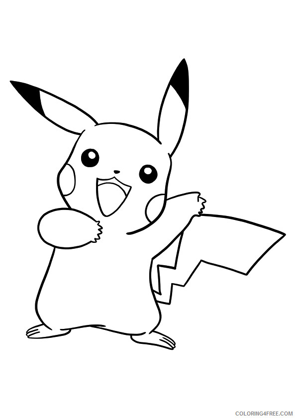Pikachu Printable Coloring Pages Anime 1526109773_pikachu a4 2021 0923 Coloring4free