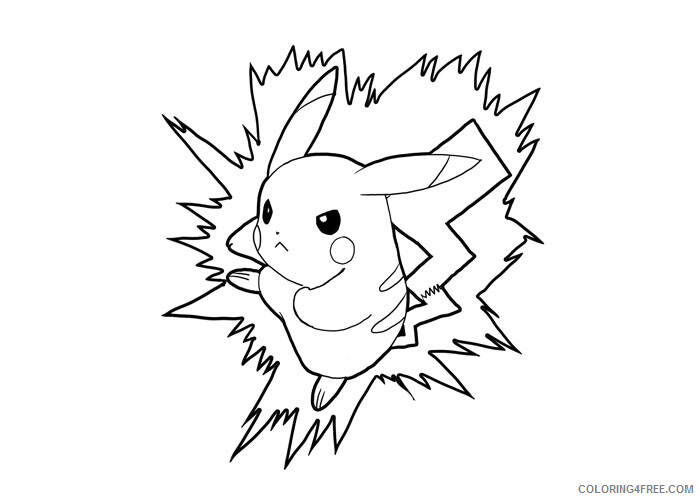 Pikachu Printable Coloring Pages Anime Pikachu 2 2021 0942 Coloring4free