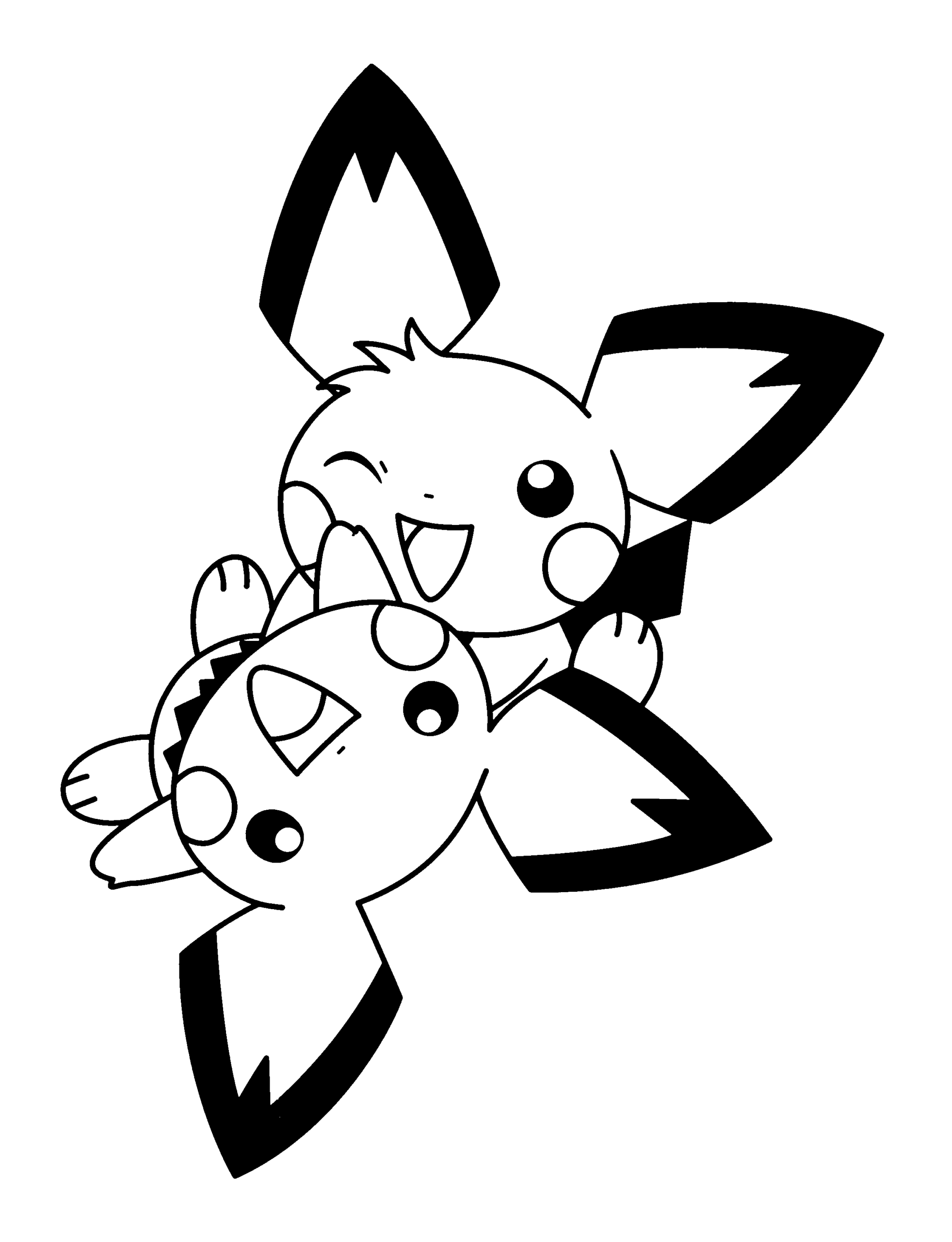 Pikachu Printable Coloring Pages Anime Pikachu Sheets for Free 2021 0955 Coloring4free