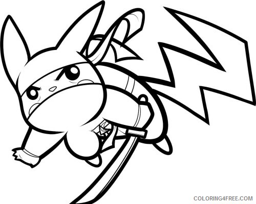 Pikachu Printable Coloring Pages Anime Pikachu for Kids 2021 0940 Coloring4free