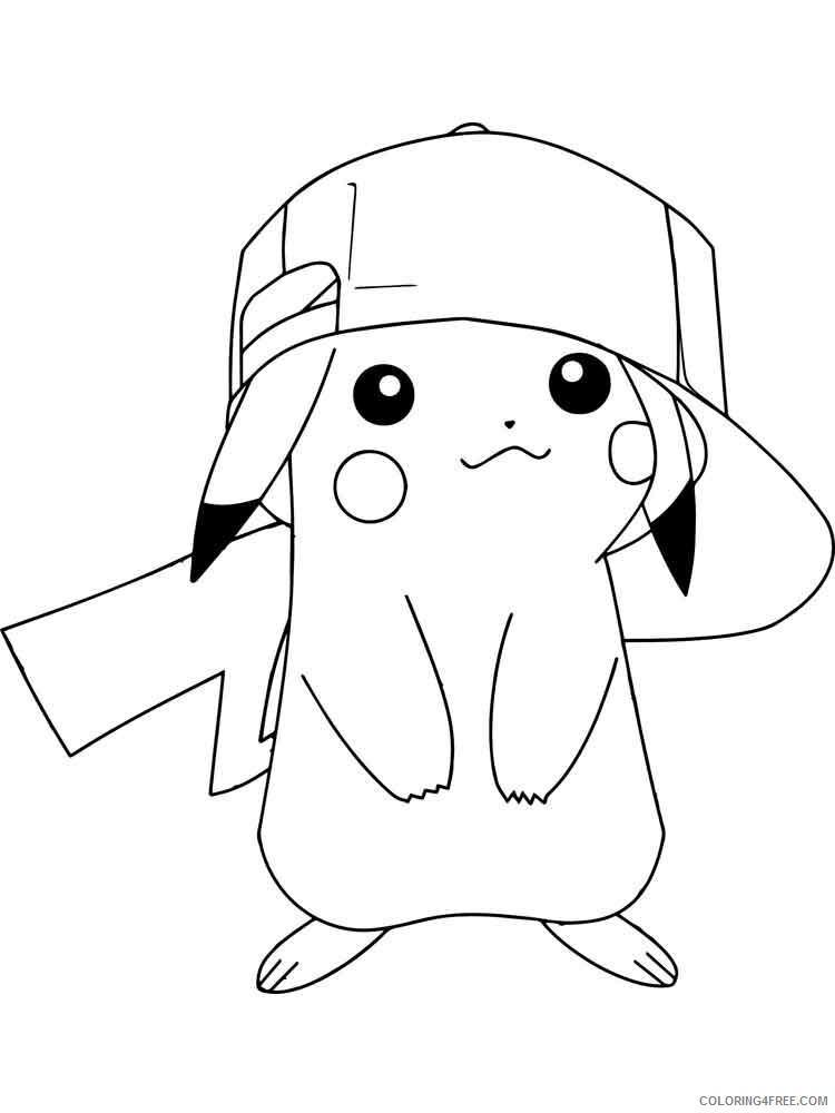 Pikachu Printable Coloring Pages Anime pikachu 12 2021 0944 Coloring4free