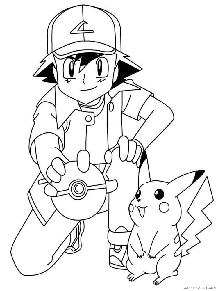 Pikachu Printable Coloring Pages Anime pikachu 5 2021 0949 Coloring4free