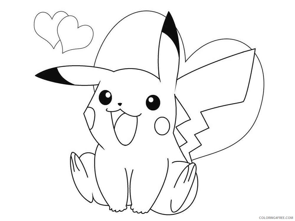 Pikachu Printable Coloring Pages Anime pikachu 7 2021 0950 Coloring4free