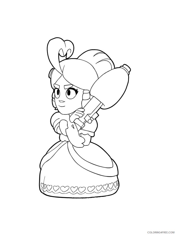 Piper Coloring Pages Games piper brawl stars 2 Printable 2021 145 Coloring4free