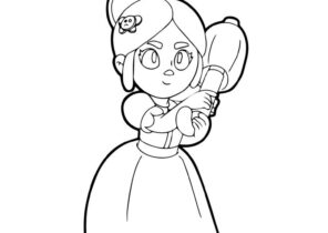 Brawl Stars Coloring Pages Page 4 Of 11 Coloring4free Com - brawl stars piper to color