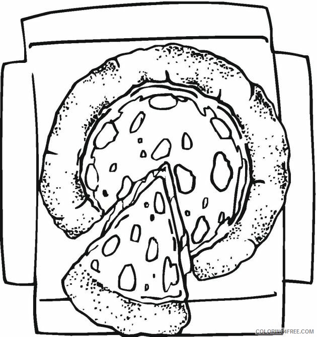 Pizza Coloring Pages Food Pizza Printable 2021 126 Coloring4free
