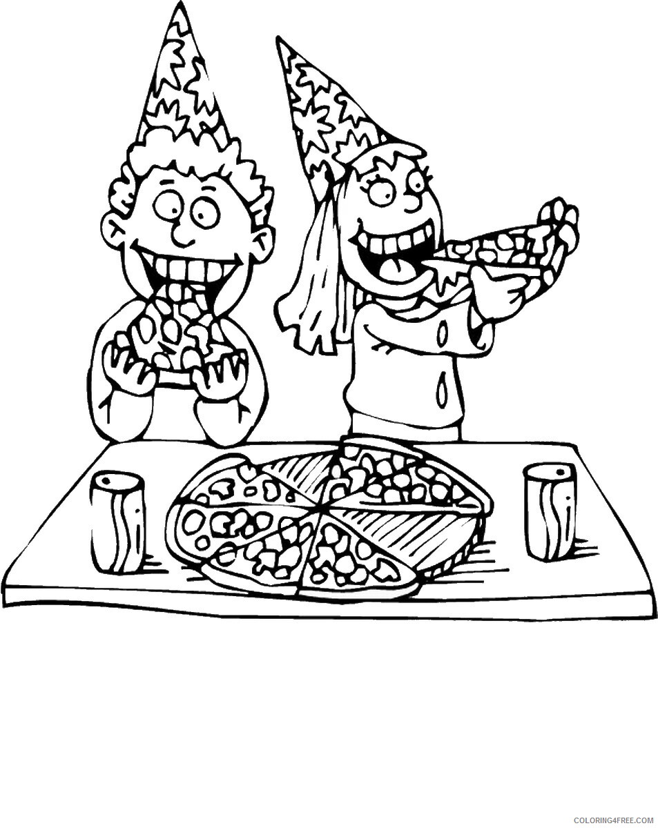 Pizza Coloring Pages Food pizza_04 Printable 2021 118 Coloring4free