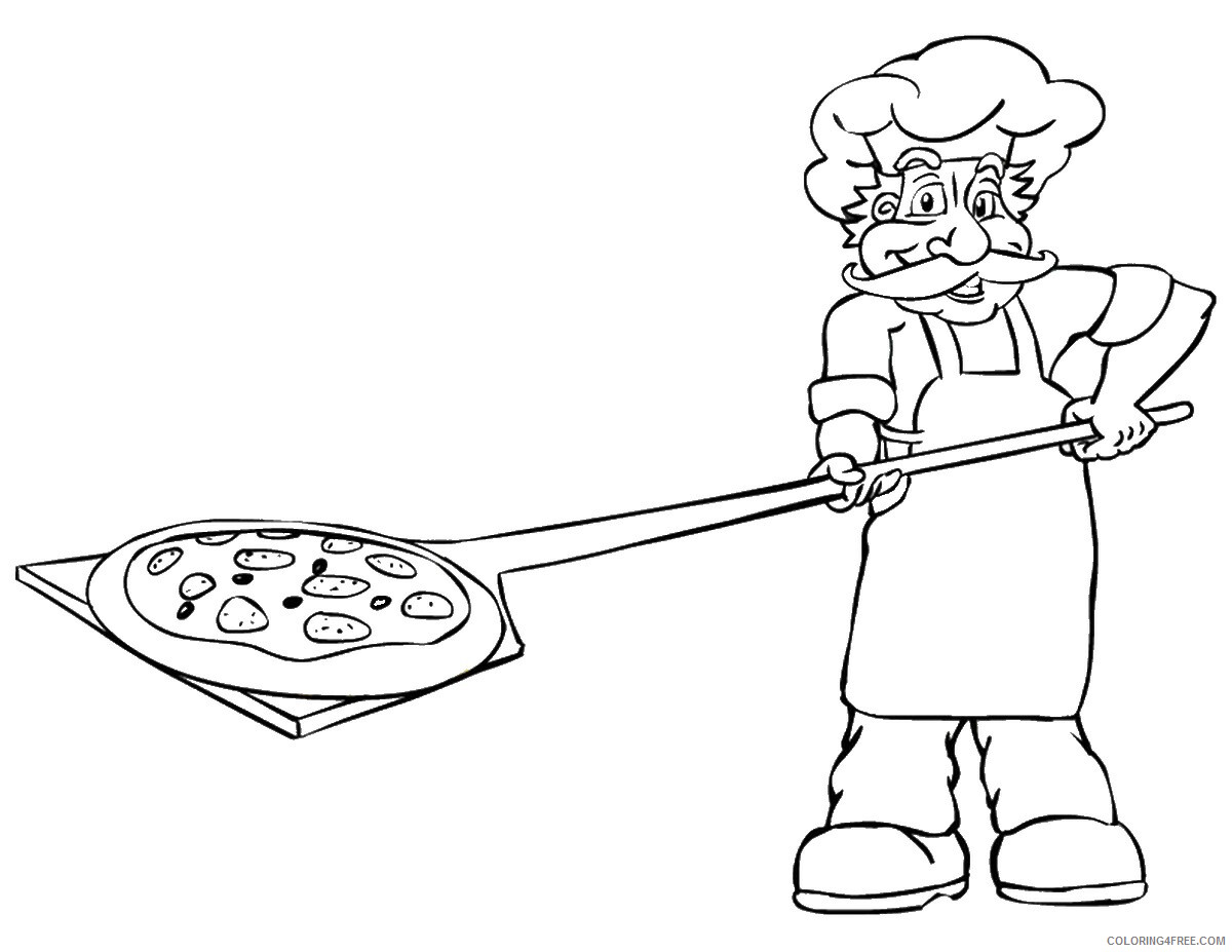 Pizza Coloring Pages Food pizza_11 Printable 2021 119 Coloring4free