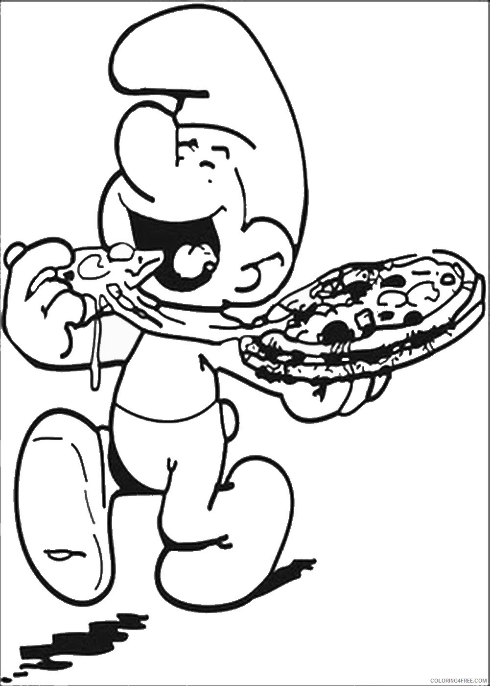 Pizza Coloring Pages Food pizza_23 Printable 2021 122 Coloring4free