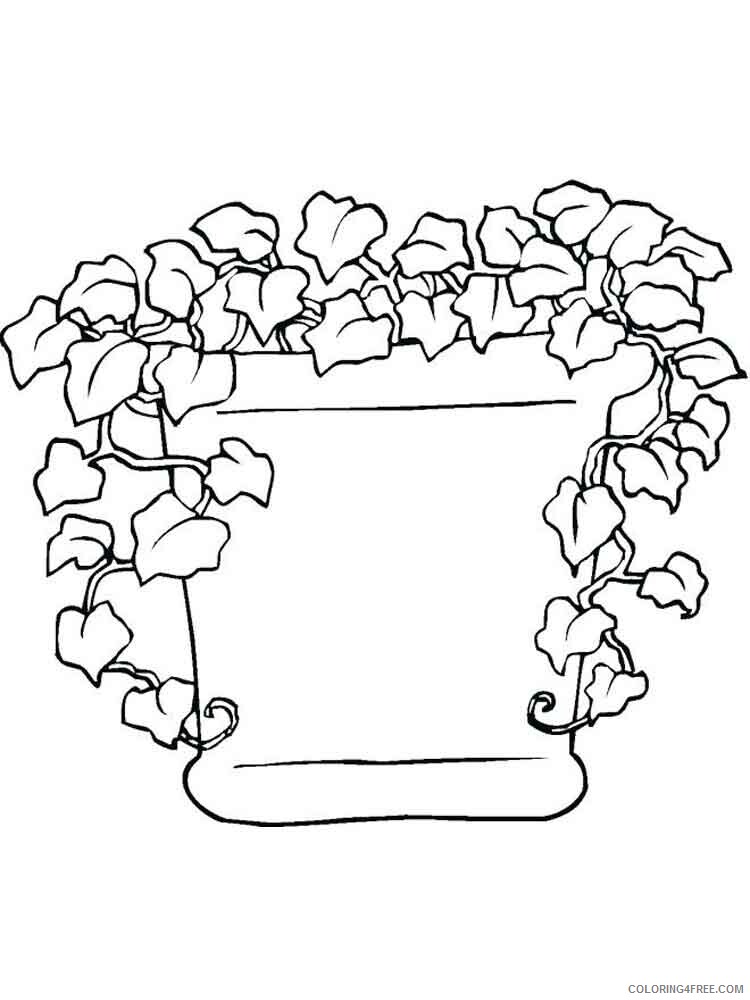 Plants Coloring Pages Nature plants 14 Printable 2021 433 Coloring4free
