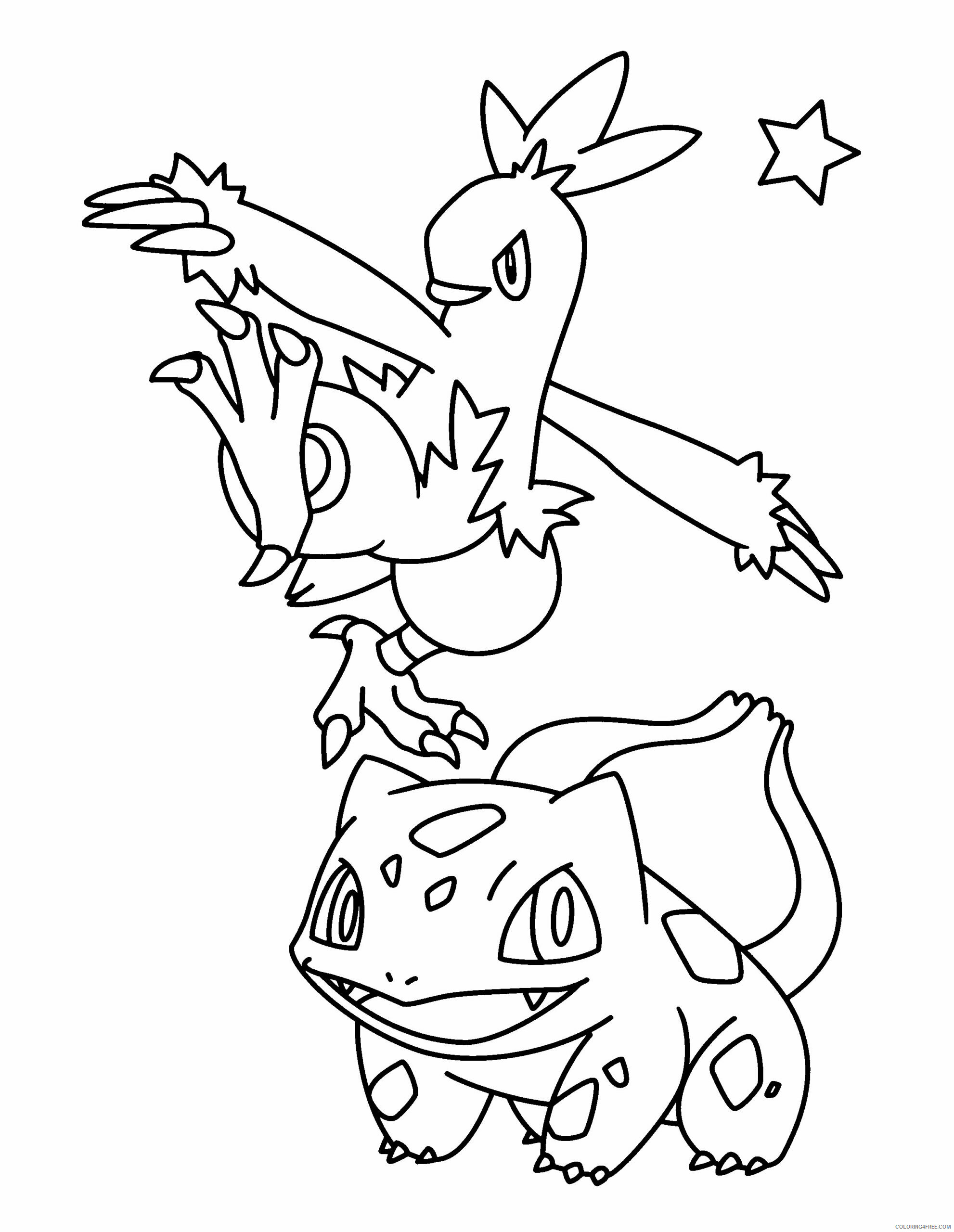 Pokemon Advanced Coloring Pages Anime pokemon advanced 158 Printable 2021 188 Coloring4free