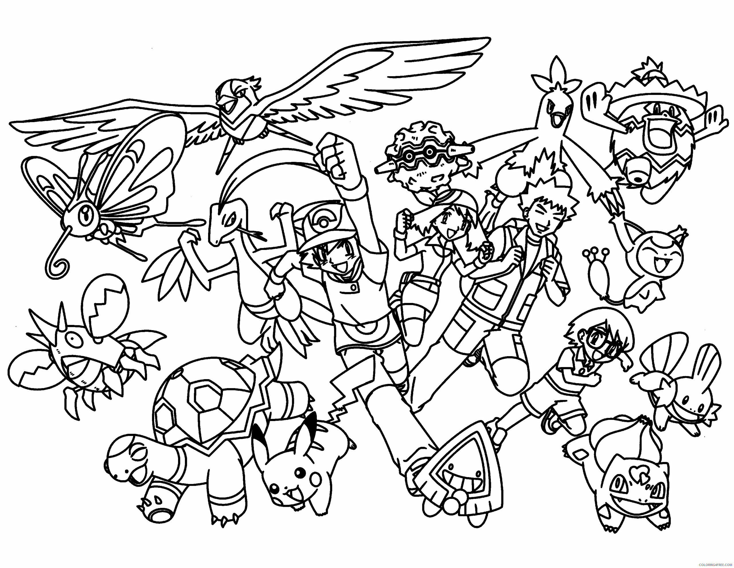 Pokemon Advanced Coloring Pages Anime pokemon advanced 181 Printable 2021 214 Coloring4free