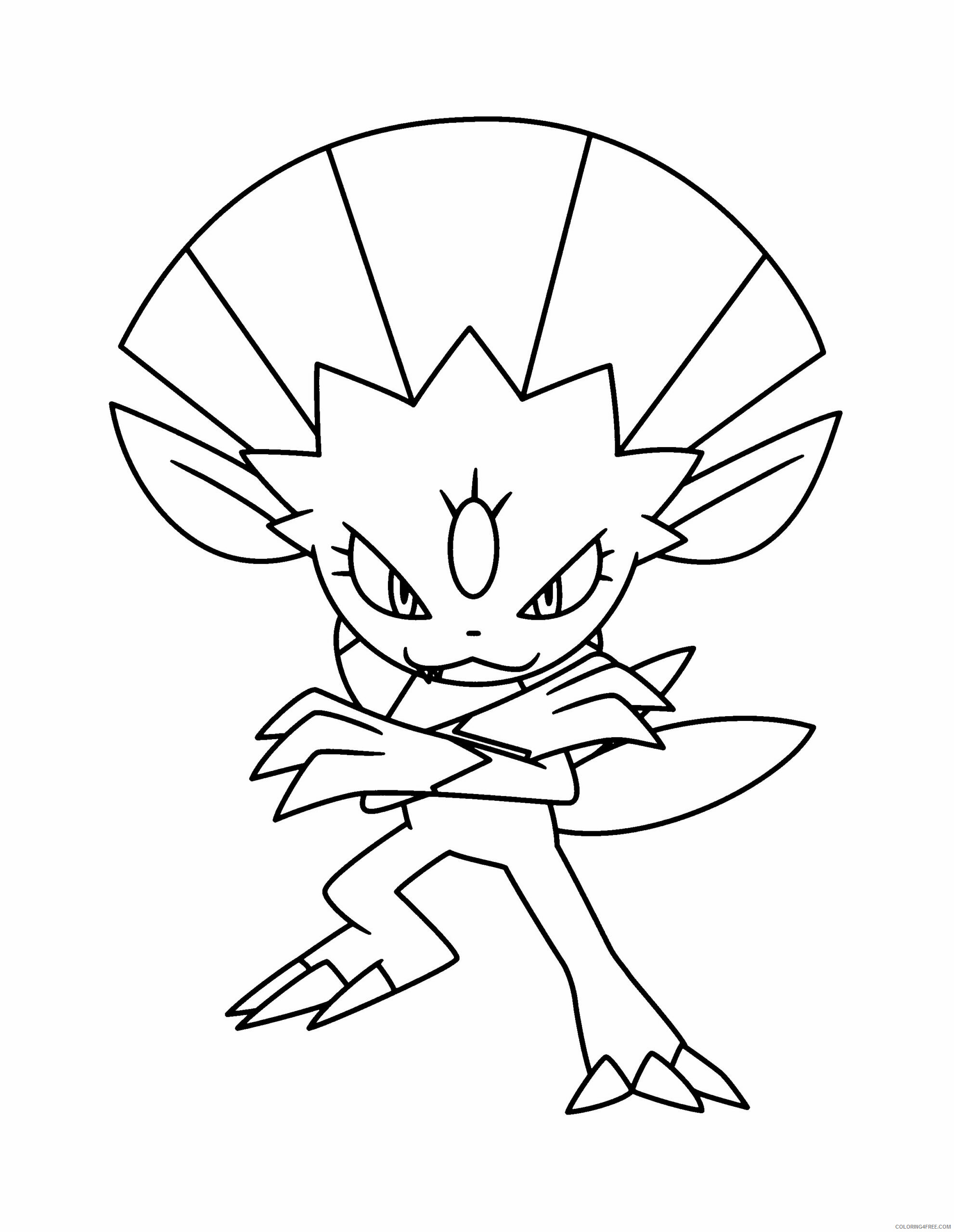 Pokemon Advanced Coloring Pages Anime pokemon advanced 185 Printable 2021 218 Coloring4free