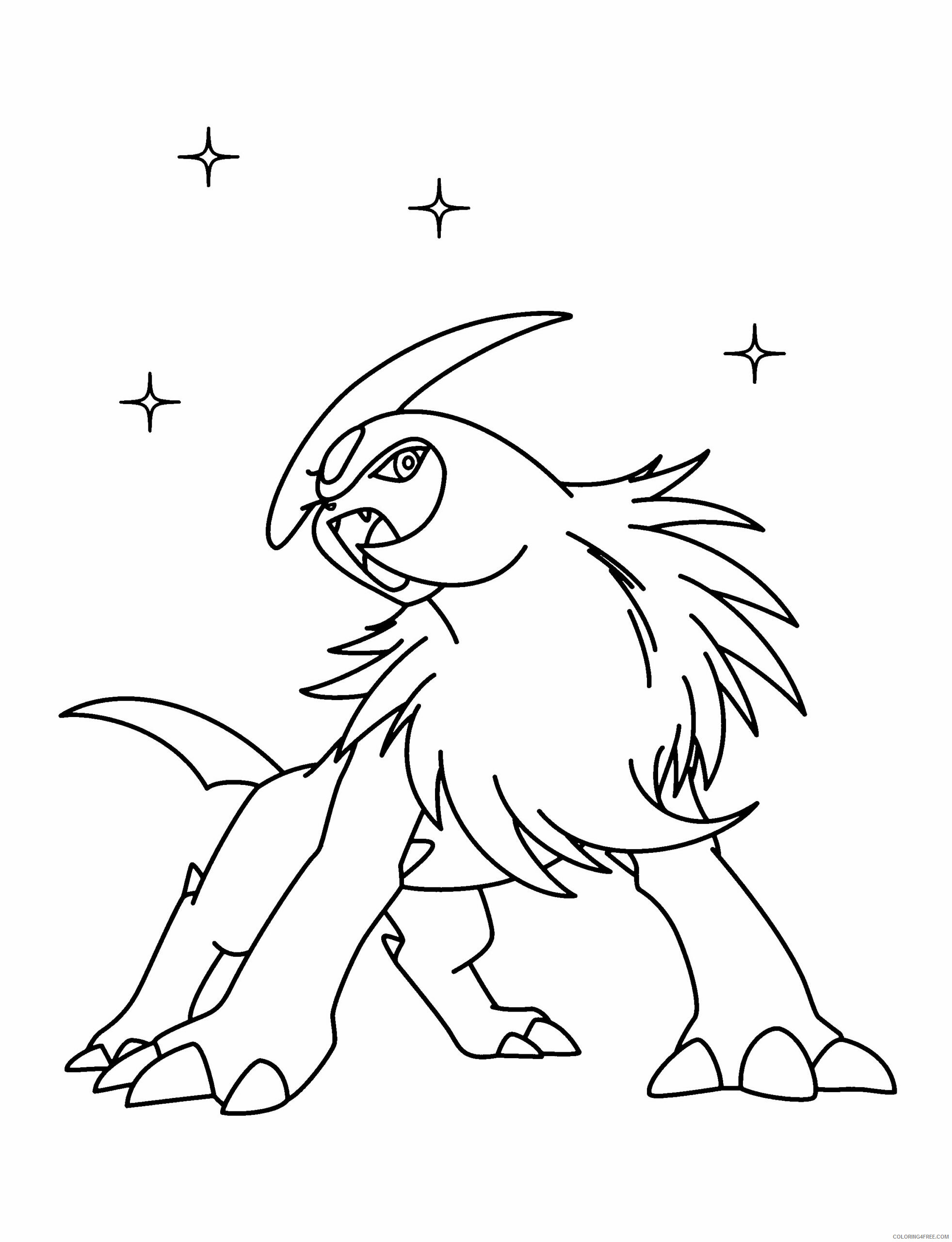 Pokemon Advanced Coloring Pages Anime pokemon advanced 262 Printable 2021 304 Coloring4free