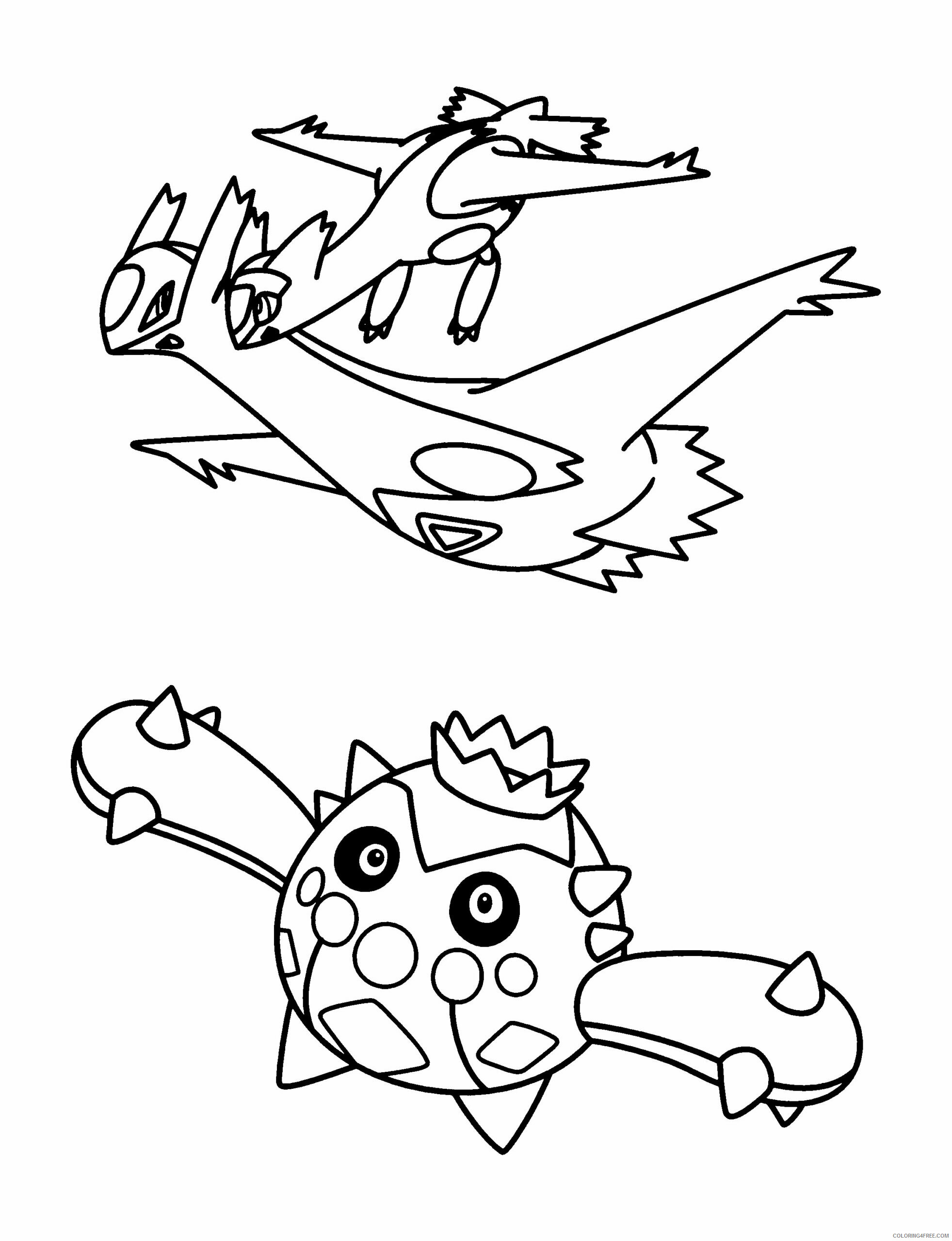 Pokemon Advanced Coloring Pages Anime pokemon advanced 276 Printable 2021 319 Coloring4free