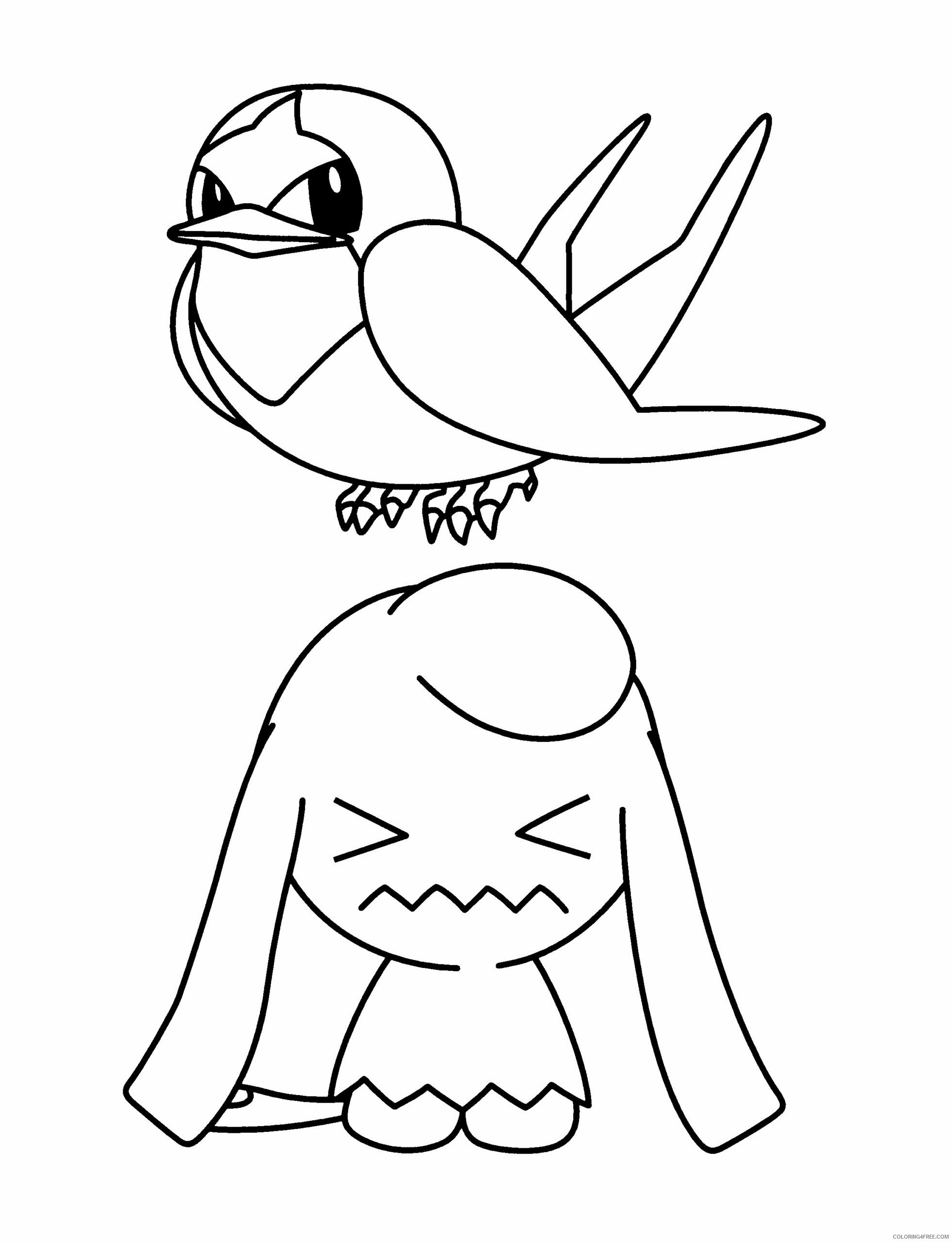 Pokemon Advanced Coloring Pages Anime pokemon advanced 277 Printable 2021 320 Coloring4free