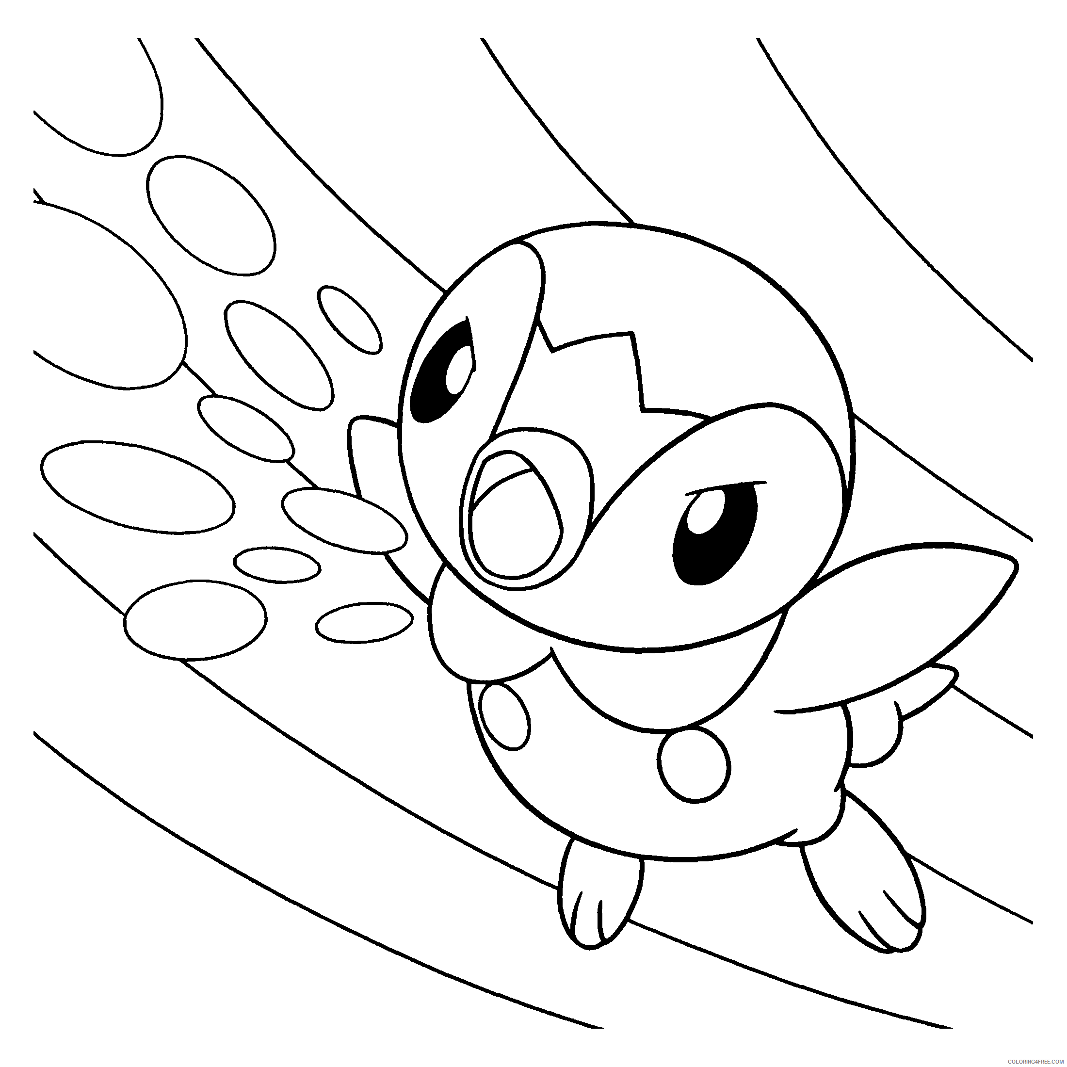 Pokemon Diamond Pearl Coloring Pages Anime pokemon diamond pearl 105 Printable 2021 588 Coloring4free