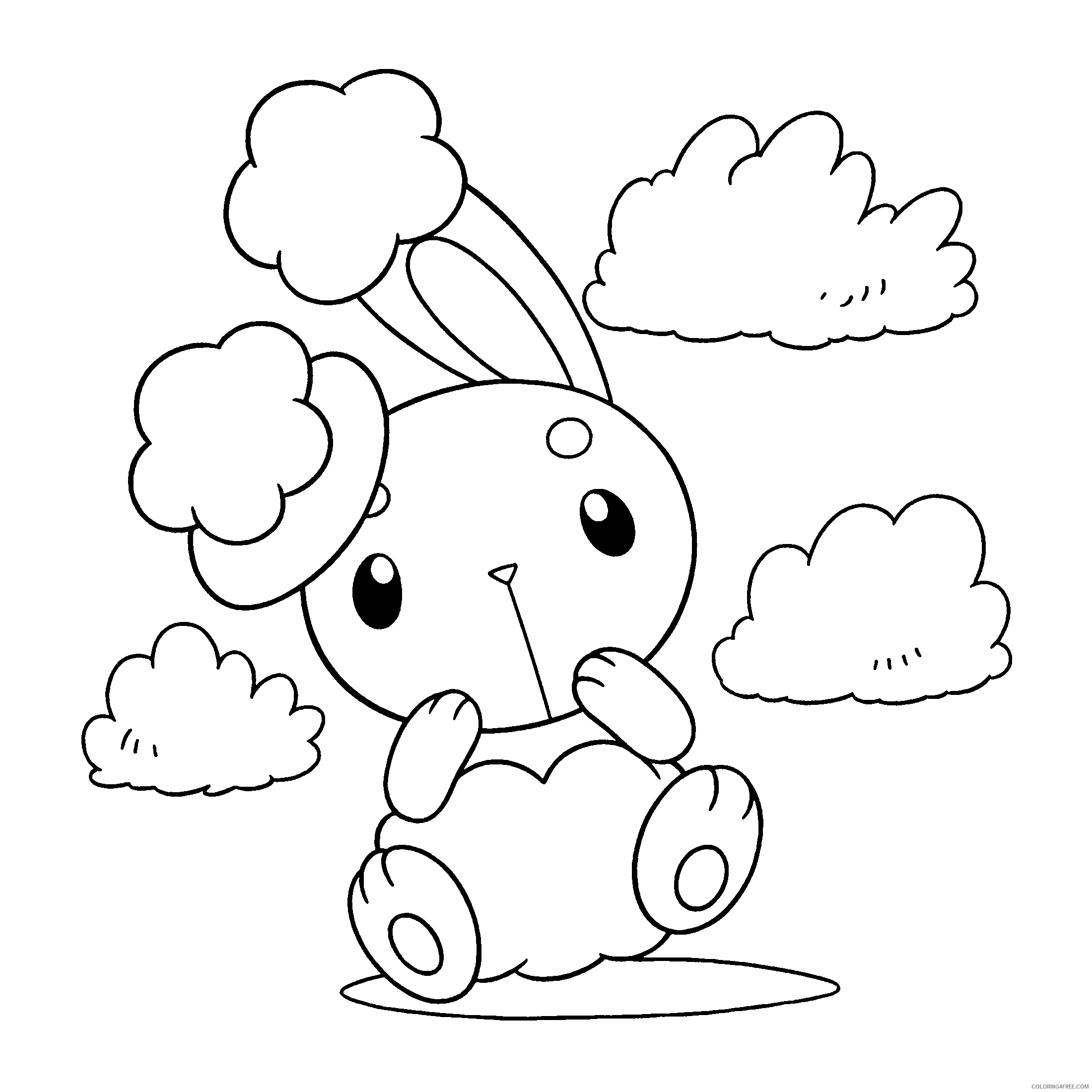 Pokemon Diamond Pearl Coloring Pages Anime pokemon diamond pearl 106 Printable 2021 589 Coloring4free
