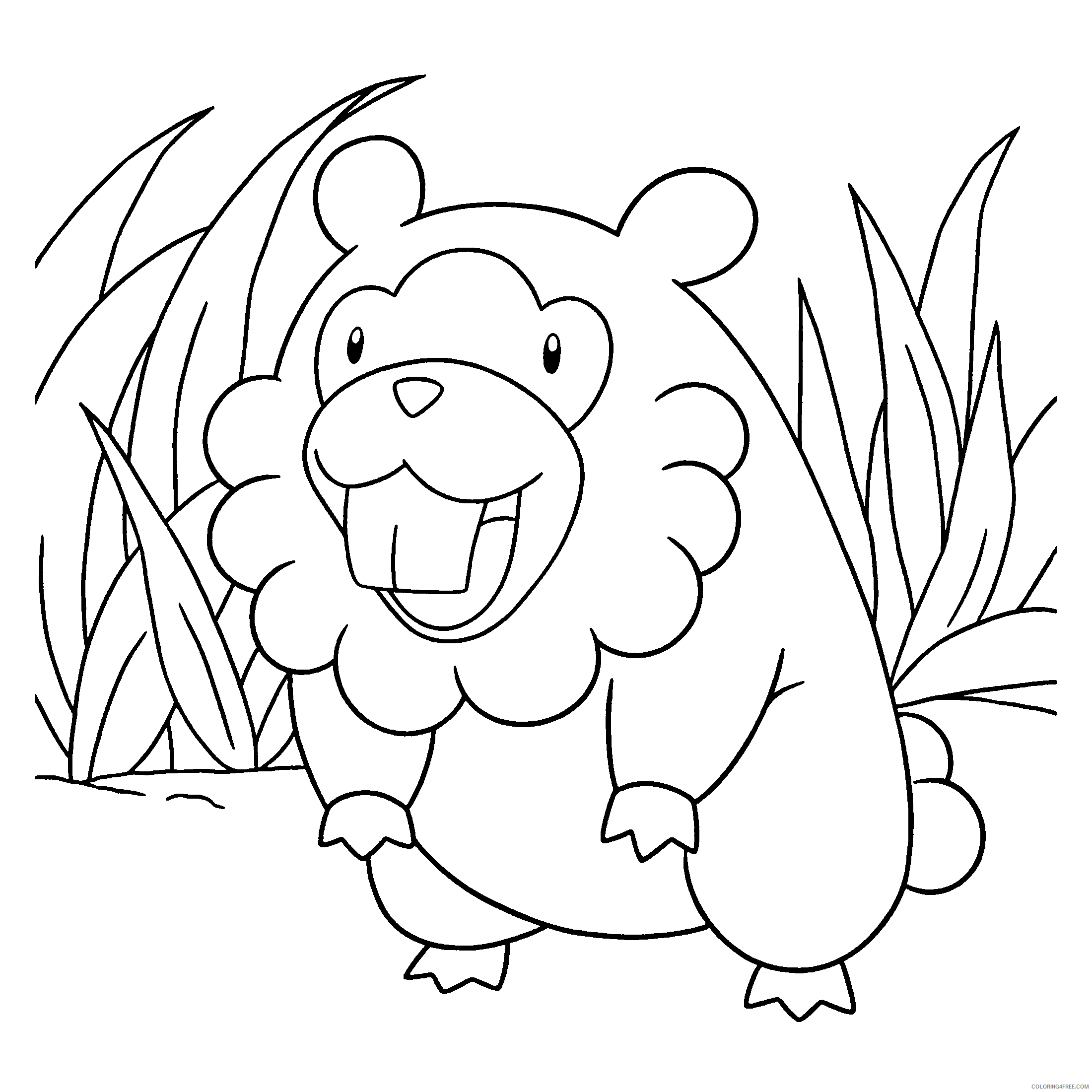 Pokemon Diamond Pearl Coloring Pages Anime pokemon diamond pearl 107 Printable 2021 590 Coloring4free