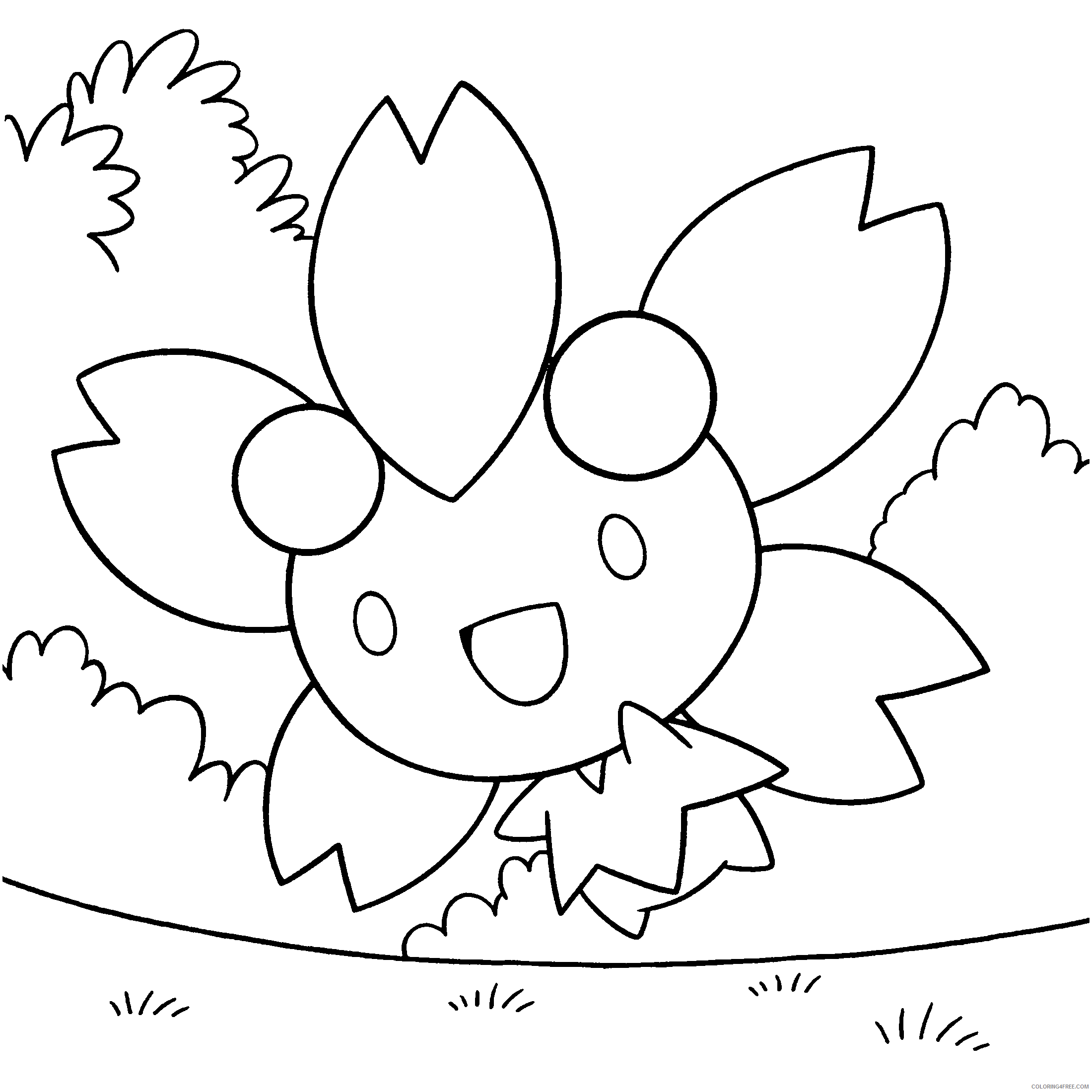 Pokemon Diamond Pearl Coloring Pages Anime pokemon diamond pearl 115 Printable 2021 599 Coloring4free